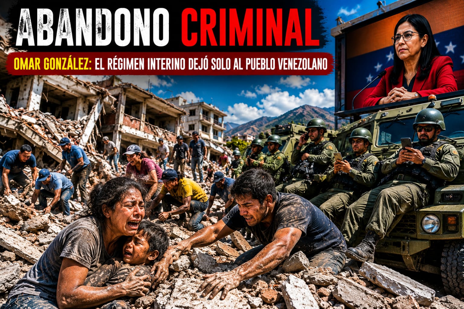 Omar González: El régimen dejó prácticamente solo al pueblo venezolano