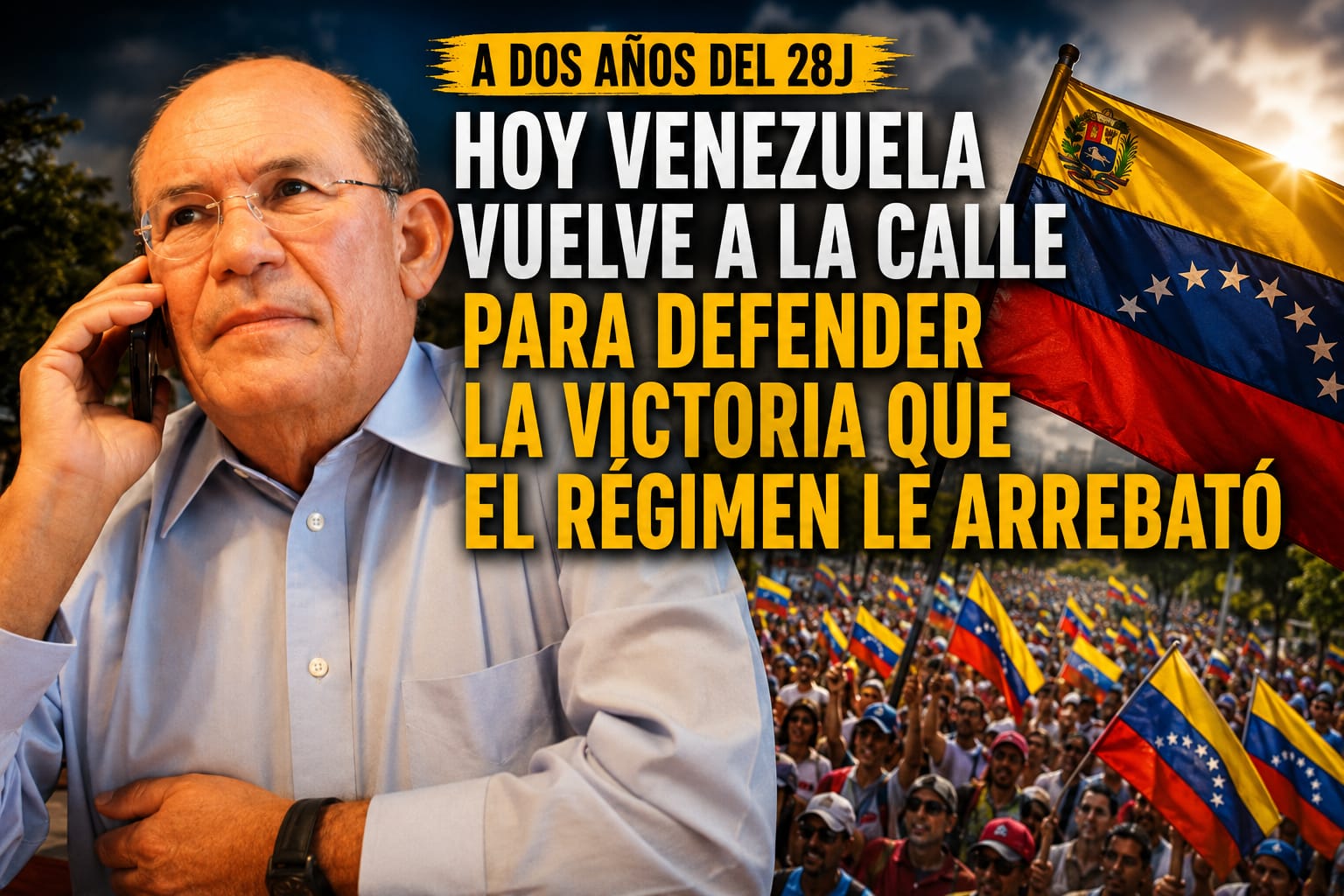 Omar González: Hoy Venezuela vuelvió a la calle para defender la victoria que el régimen le arrebató