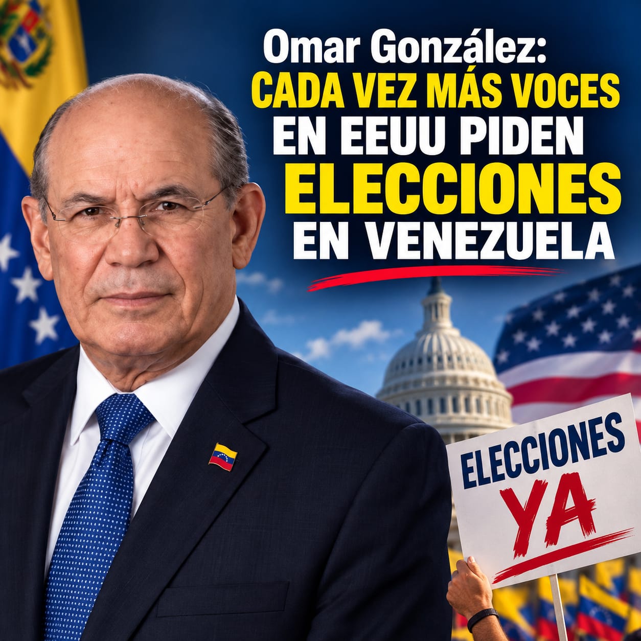 Omar González: Cada vez más voces en EEUU piden elecciones en Venezuela